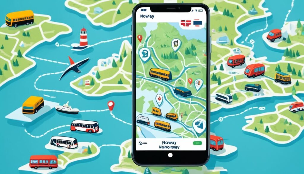 Aplicaciones de transporte público en Noruega