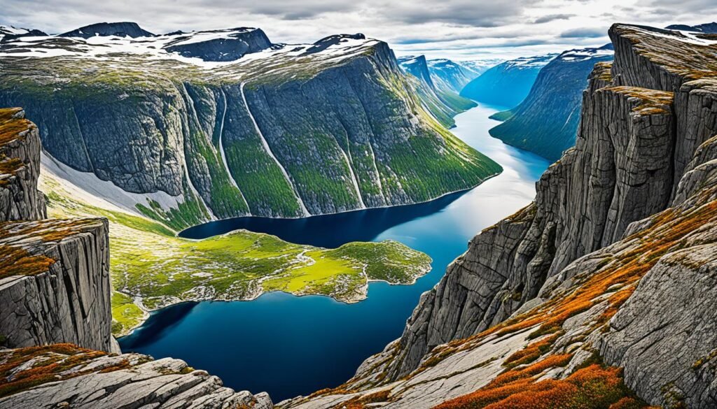 Características geológicas de Trolltunga Características geológicas de Trolltunga