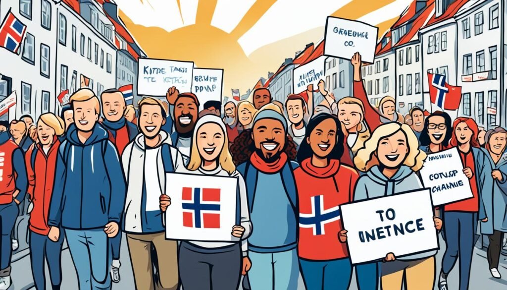 Cómo participar en el activismo político en Noruega