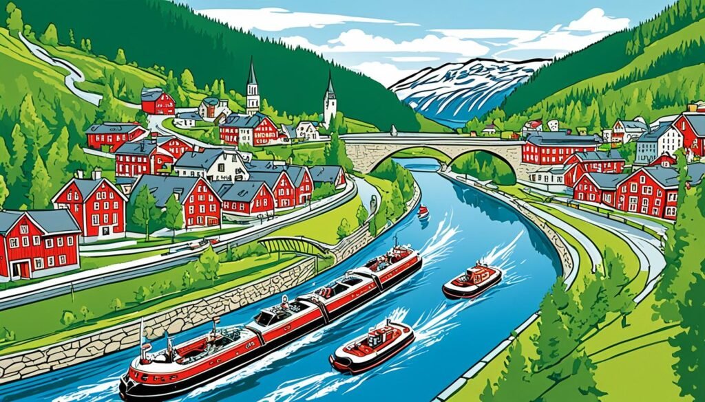 El Canal de Telemark: Un Viaje a Través de la Historia de la Ingeniería Noruega