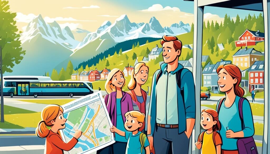 Entendiendo el transporte público noruego para familias