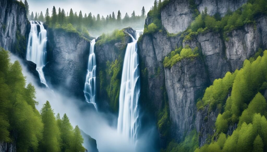 La Cascada de Vøringsfossen: Una Dramática Catarata en Noruega