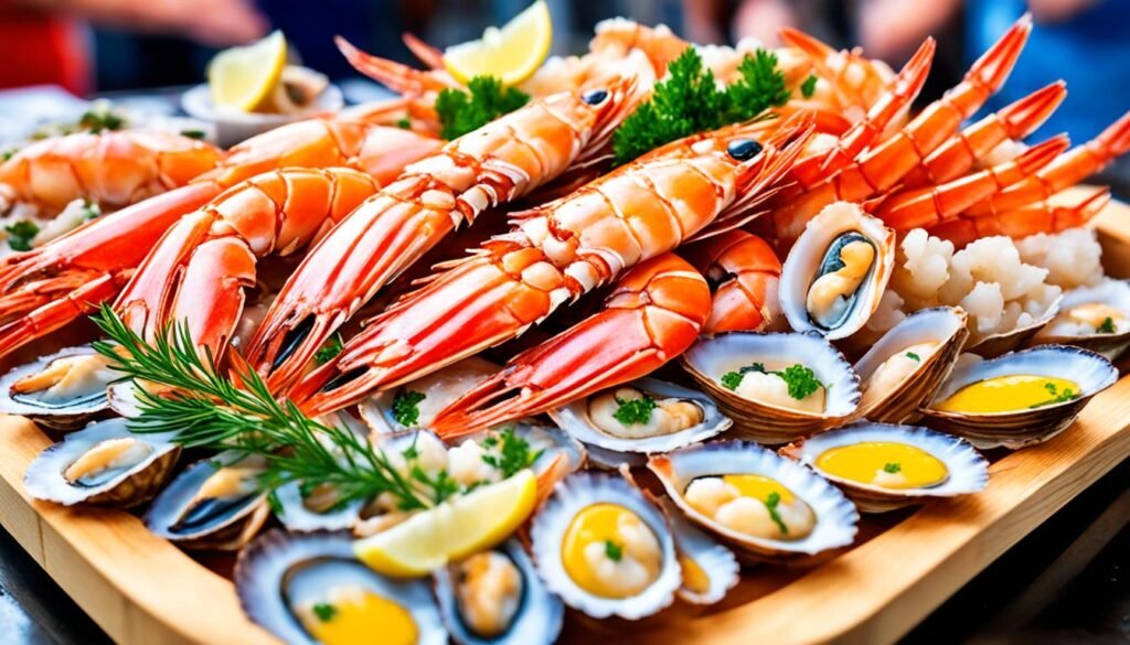 Mariscos noruegos frescos Mariscos noruegos frescos