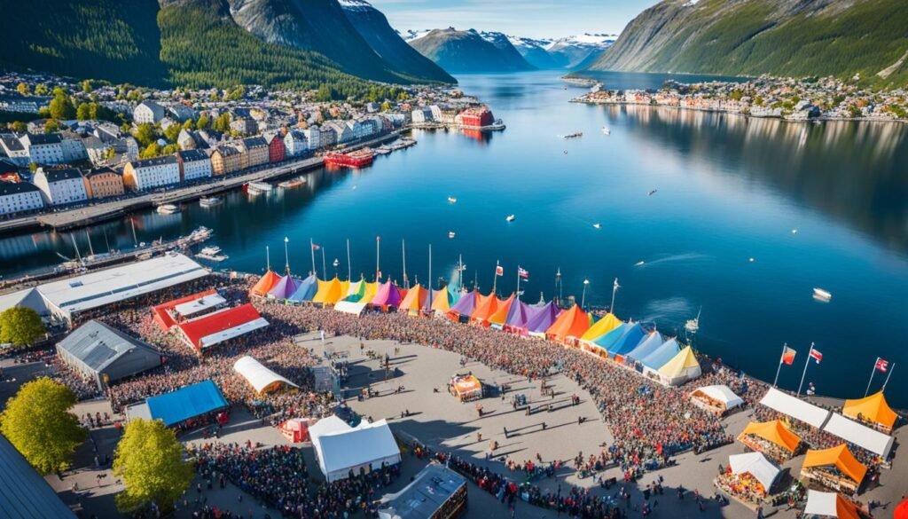 Participar en festivales y eventos al aire libre en Noruega