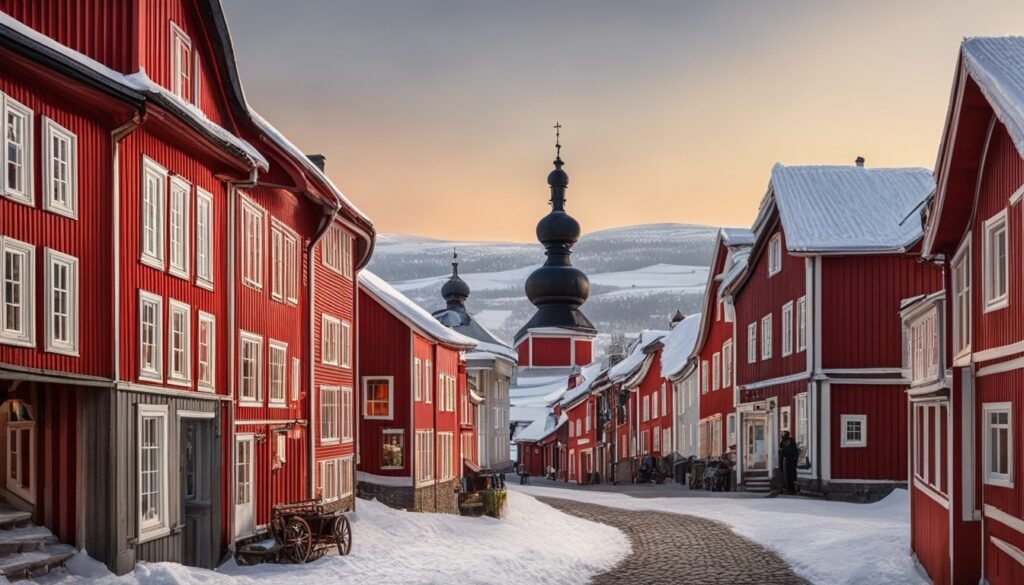 Røros: Un Pintoresco Pueblo y Sitio del Patrimonio Mundial de la UNESCO