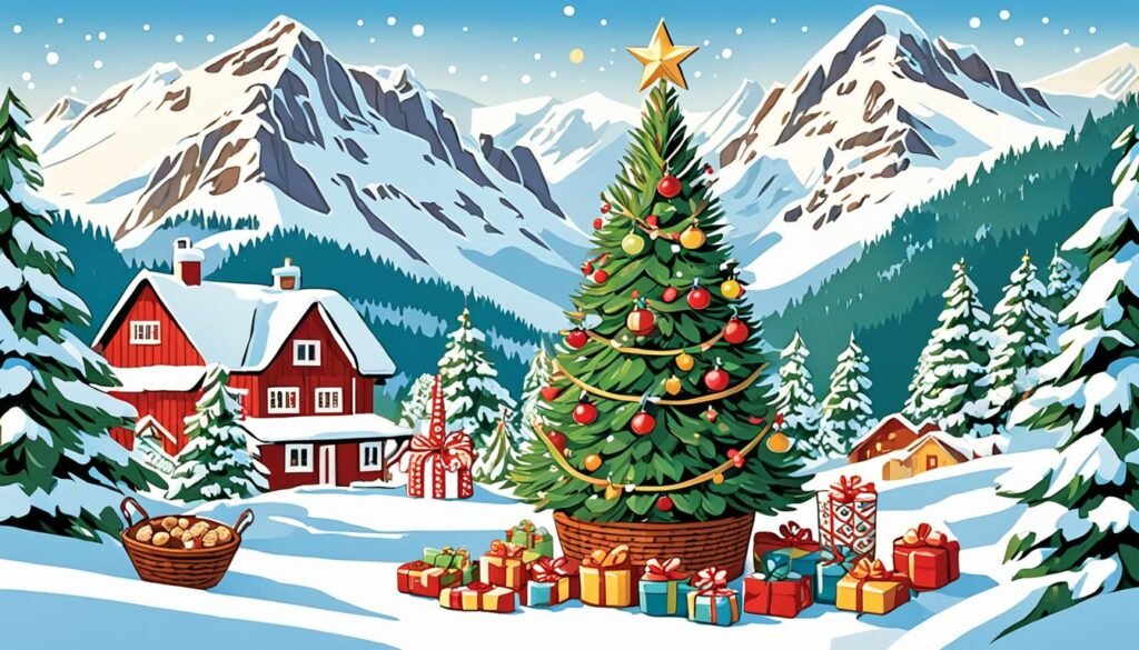 árbol de Navidad noruego árbol de Navidad noruego