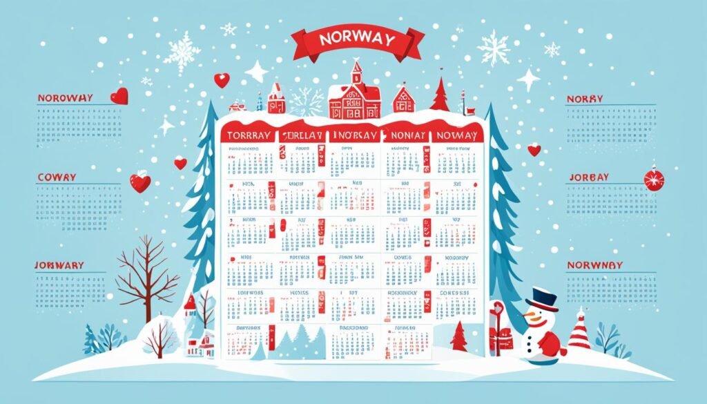 calendario de días festivos en Noruega calendario de días festivos en Noruega