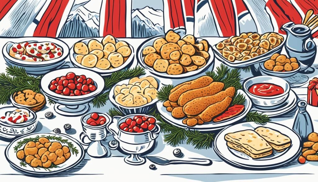 comida típica del Día de la Independencia Noruega