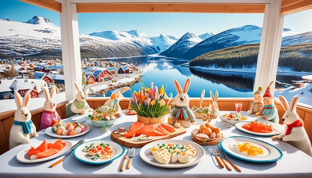 decoraciones de Pascua en Noruega decoraciones de Pascua en Noruega