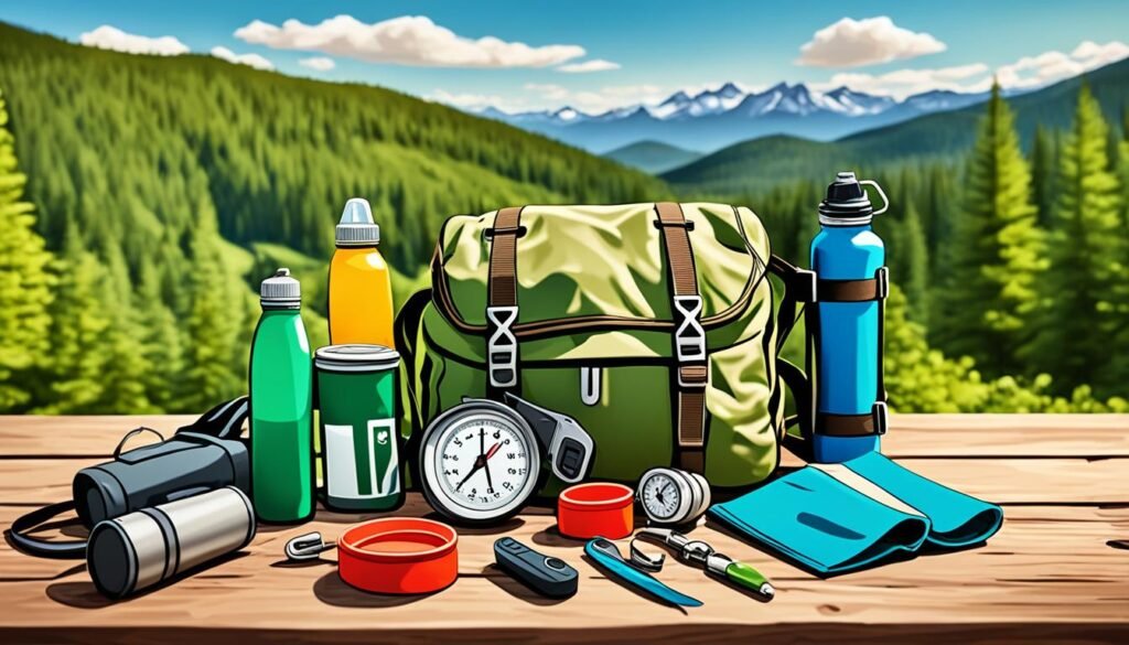 equipamiento básico en actividades al aire libre