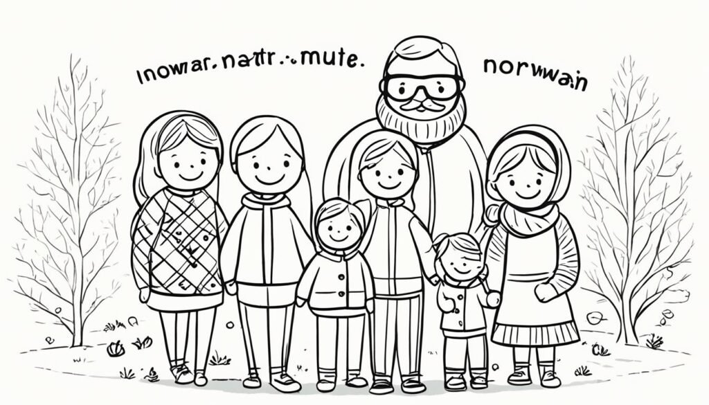 estructura familiar en Noruega