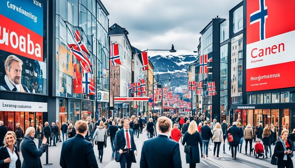 relación entre inglés y noruego en Noruega