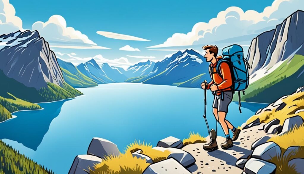 senderismo en los fiordos noruegos