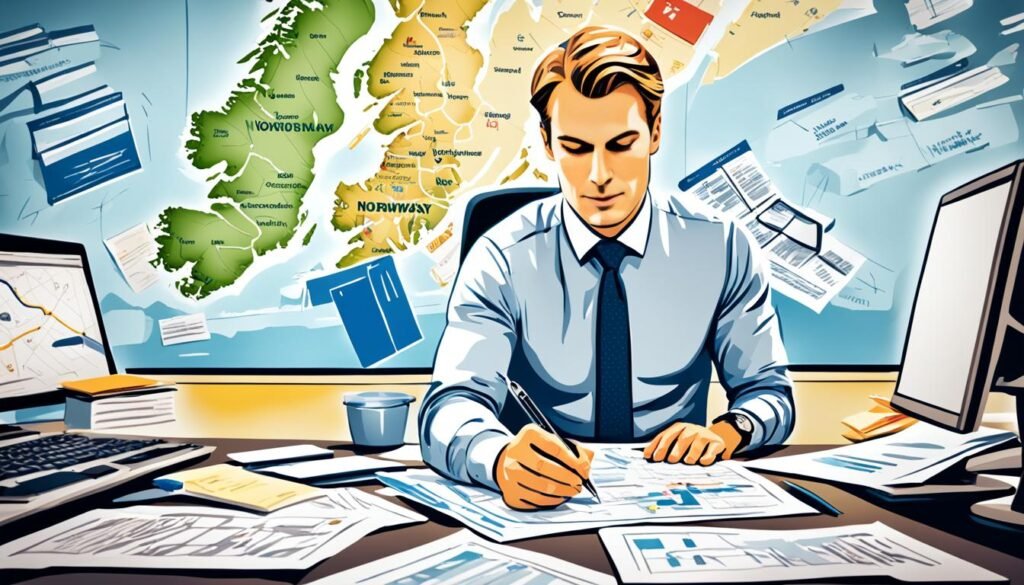 trámite cuenta empresa Noruega