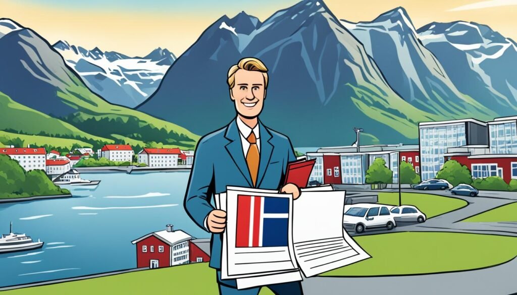 trámites visa trabajo Noruega