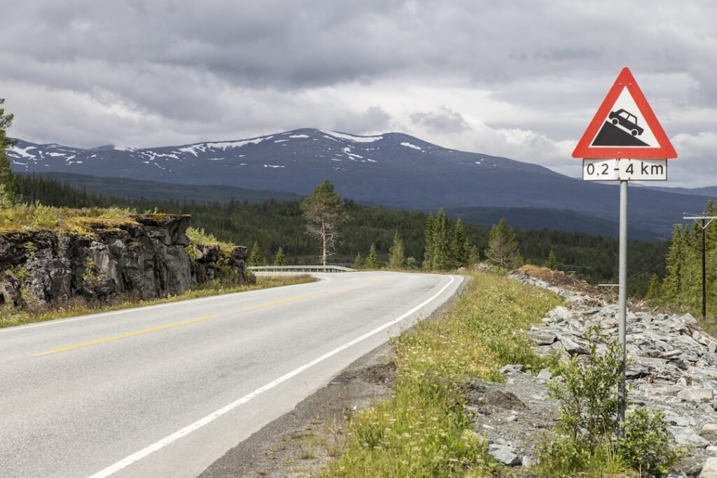 Photo Norwegian road sign