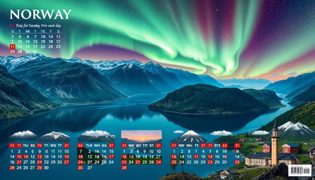 Calendario de Días Rojos en Noruega