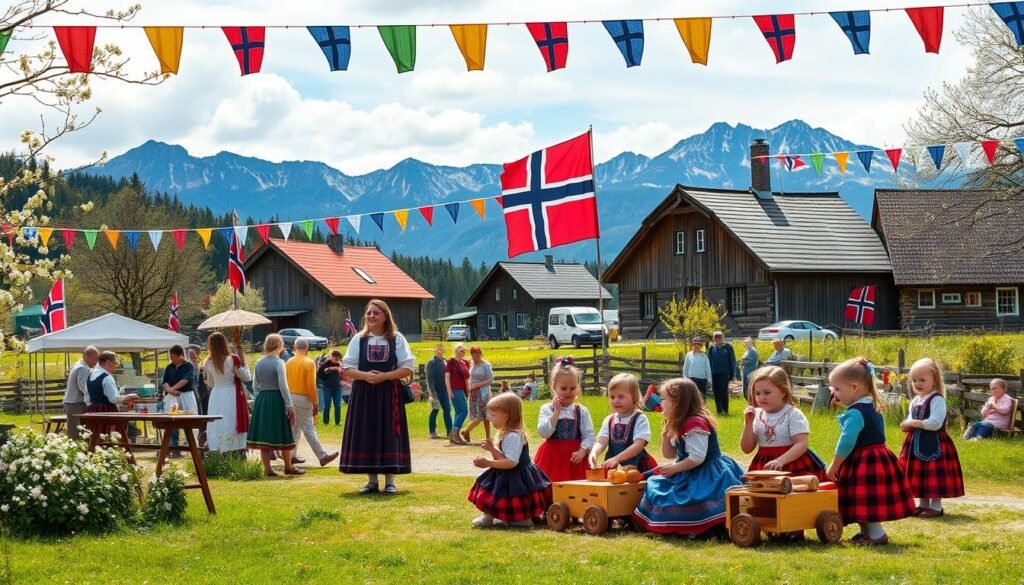 Celebraciones Rurales del Día de la Constitución en Noruega