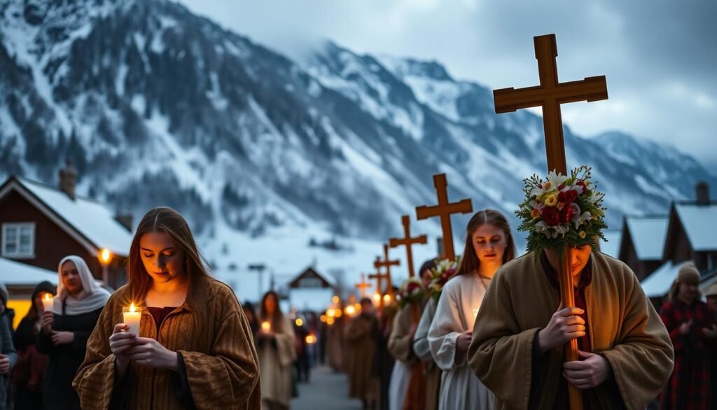 Celebraciones del Viernes Santo en Comunidades Noruegas