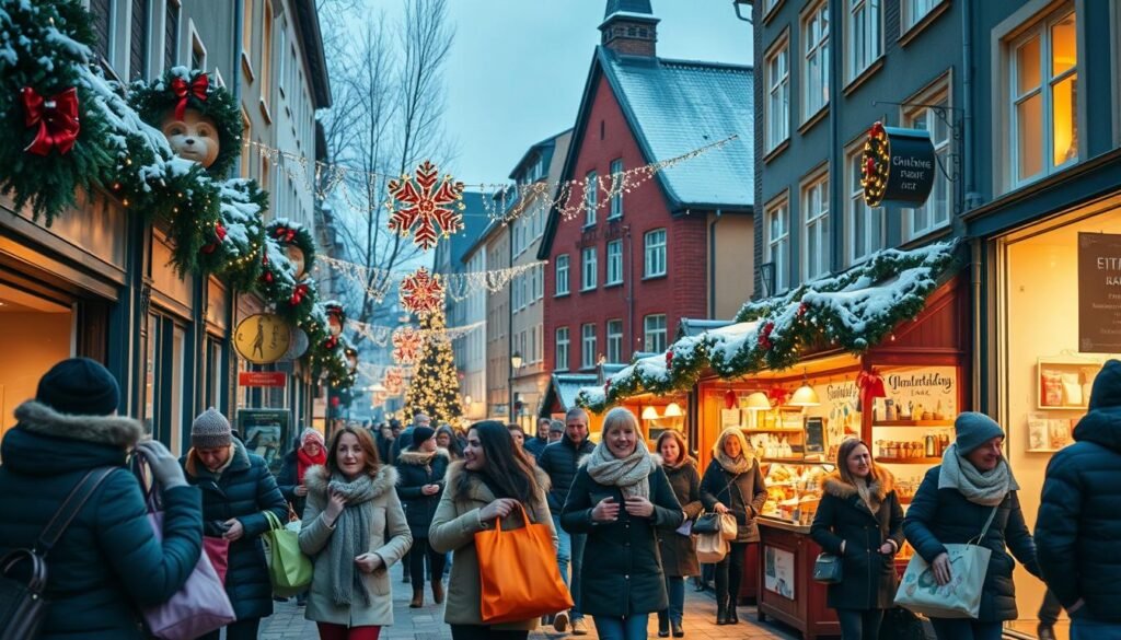 Compras Navidenas en la Calle Karl Johans