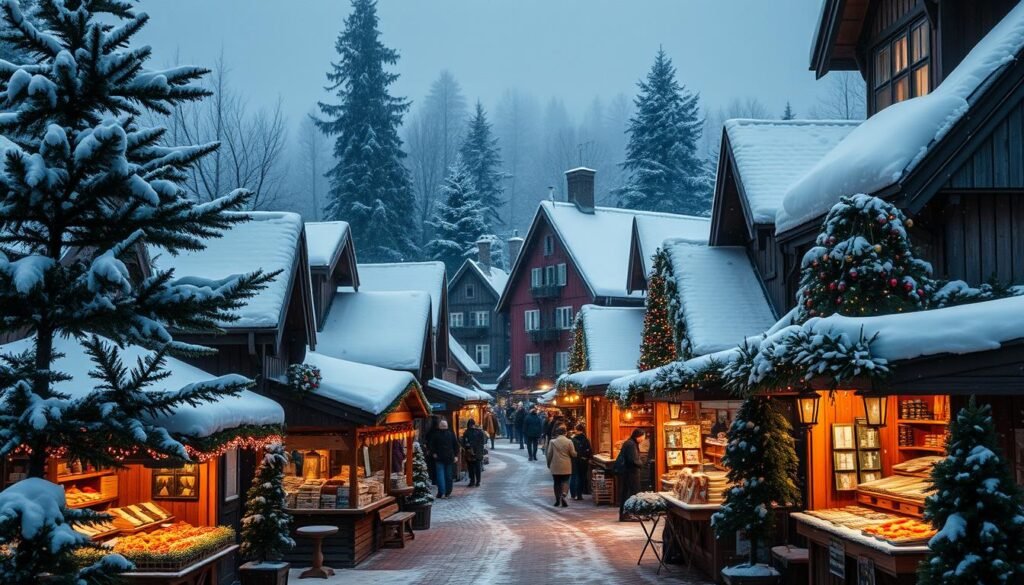 Mercados Navidenos en Pueblos Rurales Noruegos