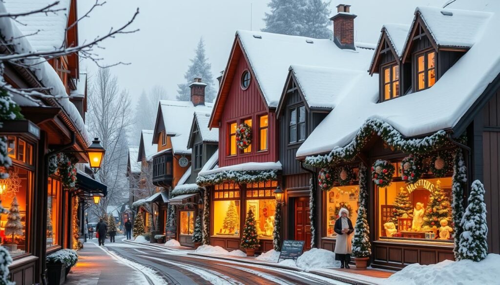 Mirando Escaparates Navidenos en Noruega