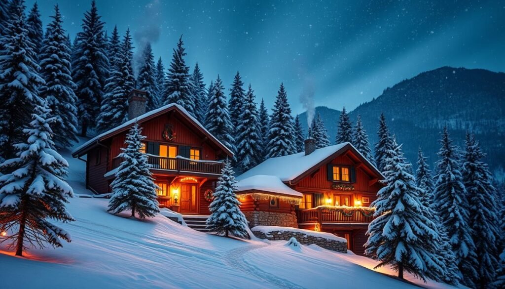 Navidad en Cabanas de Montana Noruegas