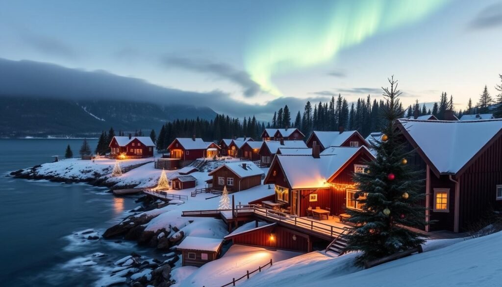 Navidad en Pueblos Costeros Noruegos