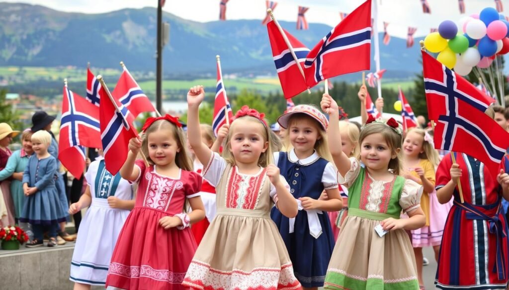 Tradiciones de Desfiles Infantiles en el Día Nacional de Noruega